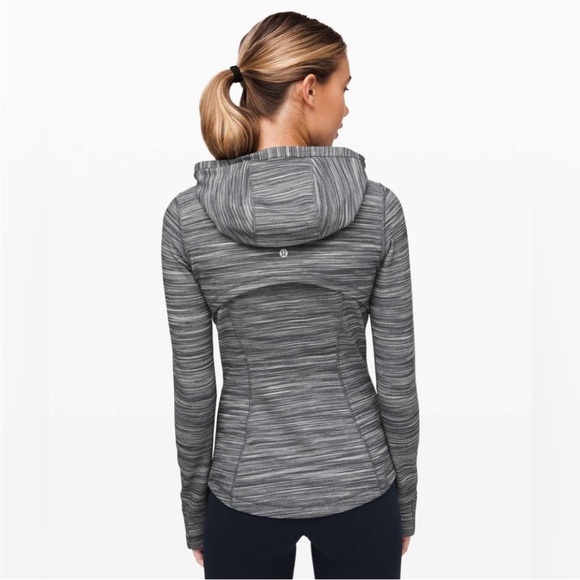 SOLD Lululemon Hooded Define Jacket in Black and White Heathered Size 8 - Picture 2 of 8